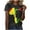 Multicolor-B, variant on Penkiiy Black History Month Shirts for Women African American Pride Celebration Blouse T-shirt Short Sleeve Crewneck Tops 3XL Multicolor