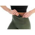 thumbnail image 4 of BSP Women's Active Capri Leggings with Sheer Mesh Panel & Hidden Pocket, 4 of 6