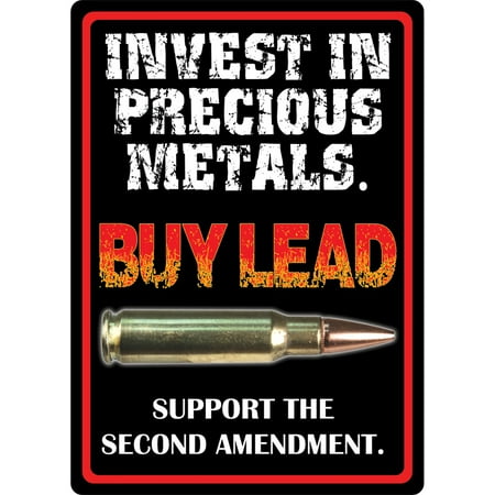 Rivers Edge 16in Precious Metals Tin Sign