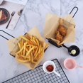 thumbnail image 3 of 100Pcs Plastic-Coated Kraft Cake Slicer Sheets 5.9"x5.9", Non-Stick Greaseproof Food Separators, Square Deli Liners for Baking, Burger Stacking, Cookie & Meat Patty Divider, for Home/Restaurant Use, 3 of 5