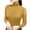 Yellow, variant on Sexlip Women's Soft Long Sleeve High Neck Sheer Mesh Tops Pullover Baselayer Fitted Undershirts Lightweight Slim Trendy Shirts Blue L