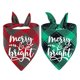 thumbnail image 1 of Paquete de 2 bufandas clásicas para mascotas con estampado de Feliz Navidad y triángulo, decoración de accesorios navideños para mascotas, 1 of 5
