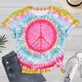 thumbnail image 2 of CONZONE Womens Summer T-Shirts Short Sleeve T Shirts for Women Casual Crew Neck Tie Dye Lightweight Tees Soft Cozy Dailywear, 2 of 5