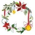 thumbnail image 2 of Sussman, Harriet 12x12 White Modern Wood Framed Museum Art Print Titled - Christmas Wreath VII, 2 of 4
