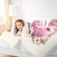 thumbnail image 3 of Homewish Cute Maltese Animal Twin Comforter Sets,Pink Bow Heart Bedding Set,Daisy Floral Decor,Pink Reversible,2-Piece,1 Comforter and 1 Pillowcase, 3 of 7