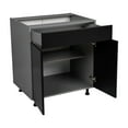 thumbnail image 3 of 33" Base Cabinet Double Door Single Drawer with Natural Teak door, 3 of 5