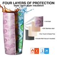 thumbnail image 7 of 20oz Tumblers Pink Breast Cancer Stainless Steel Vacuum Insulated Double Wall Travel Tumbler Cups Mug with Lid and Straw,Cleaning Brush for Cold & Hot Drinks, 7 of 7