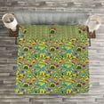 thumbnail image 3 of Ambesonne Car Race Track Quilted Bedspread Set 3 Pcs, Roads Activity, King Size, Multicolor, 3 of 3