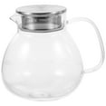 thumbnail image 1 of 1 Set of Glass Tea Pot Handheld Tea Kettle Home Teapot Glass Tea Kettle Kitchen Teapot(1000ml), 1 of 6
