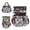 Chrysanthemum, variant on SPEKSEE Lunch Bag for Women Men Double Deck Lunch Box, Expandable Large Lunch Bags, Leakproof Lunch Box Cooler Bag