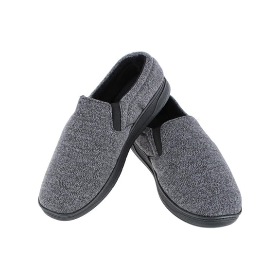 Isotoner  Heathered Knit Twin Gore Slipper (Men)