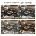 thumbnail image 7 of ODIKA 4'x6' Washable Area Rug Stain Resistant, Low Pile, Easy Care Motif Farmhouse Border Concentric Ring Spiral Primitive Folk Refined Structured for Dorm Room, Small Living, 7 of 7
