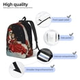 thumbnail image 3 of Goofa The Nightmare Before Christmas Pattern Durable Canvas Daypack - High-Quality Vintage Backpack, Compact & Versatile for Travel and Everyday Use-Small, 3 of 5