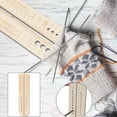 thumbnail image 1 of Knitting Needle Gauge Ruler 19 Sizes Plastic Measuring Tool with Inch CM Scale Sweater Pin Loop Pin Knitting Accessories Craft Supplies for Crochet Hook Needle Size Guide Sewing Notions, 1 of 8