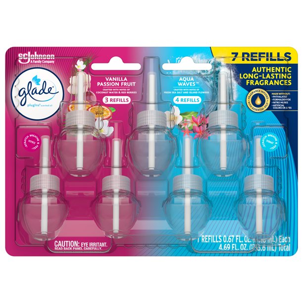 Glade® PlugIns® Scented Oil 7 Refills, Air Freshener, Vanilla Passion