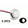 thumbnail image 1 of Pactrade Marine 2PCS 3/4" Mini Round Warm White LED Courtesy Light Waterproof RV Trailer, 1 of 5
