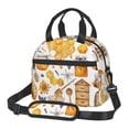 thumbnail image 1 of Fotbe Honey Bee Set Bolsa de Almuerzo con Estampado, Lonchera Aislada, Contenedores de Comida Reutilizables Tipo Cooler a Prueba de Fugas, 1 of 7