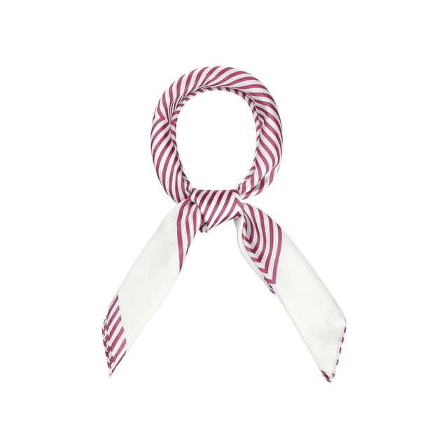 INSPIRE CHIC Fête des Mères 70 cm Femmes Foulards Carrés à Rayures Imprimées Fichu Foulard de Cou Fichu Bandeau 27,56*27,56 Pieds' Rouge