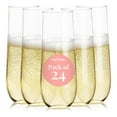 thumbnail image 7 of Prestee 24 Plastic Champagne Flutes Disposable (Heavy Duty) | Clear Plastic Champagne Glasses for Parties | Clear Plastic Cups | Plastic Toasting Glasses | Mimosa Glasses, 7 of 7