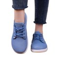 thumbnail image 2 of Viluyesy Women's Walking Sneakers Breathable Mesh Lightweight Lace-up Casual Shoes Non Slip Workout Tennis Flats Blue Size 7, 2 of 9