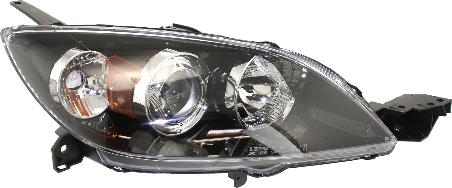 Headlight Compatible With 2004-2009 Mazda 3 SET of 2 Left Driver and Right Passenger Side Halogen