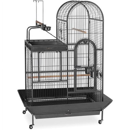 UPC: 0048081315910 | Prevue Pet Products Deluxe Parrot Play Top Birdcage Black Hammertone