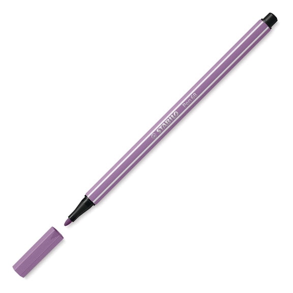 STABILO Pen 68 Fiber Tip, Grey Violet