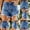 Dark Blue, variant on AXXD Gym Shorts Women Summer Broken Denim Shorts Ripped Jeans High Waisted Hotpant Fit Pantalones Mother's Day