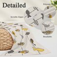 thumbnail image 6 of Yellow Grey Plaid Throw Pillow Cover, Pillowcase Protectors with Zipper, Breathable Decorative Lumbar Pillow Case Cover, Farmhouse Burlap Spring Floral Birds Pillow Shams for Couch Sofa 12x20Inch, 6 of 8
