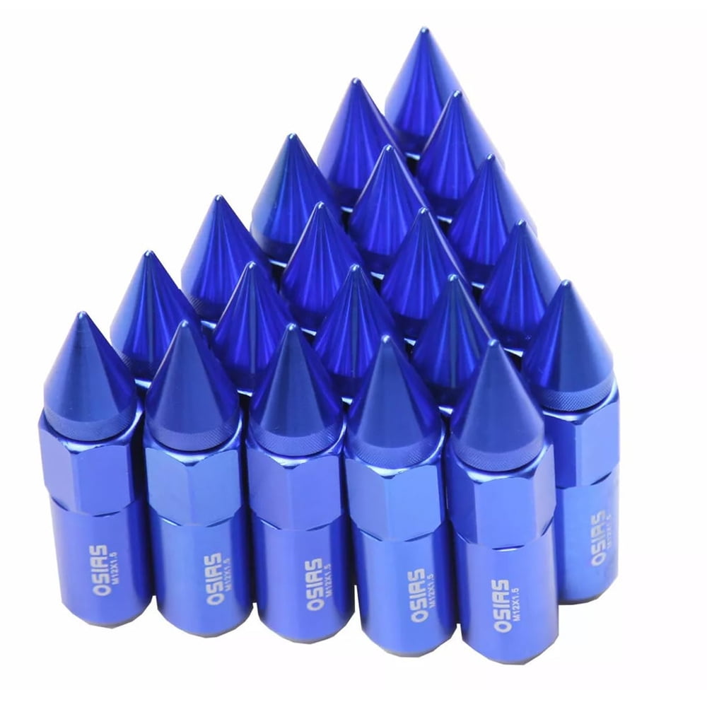 OSIAS 20PCS M12X1.5 Racing Wheel 60MM Lug Nuts With Socket Key For Honda