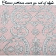 thumbnail image 5 of Cozy Line Pink Medallion Lucianna Millennial Floral Majesty Reversible Quilt Bedding Set, 5 of 7