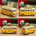 thumbnail image 4 of ZHaobin Large Campervan Model New Retro Desktop Decoration Camper Van Model Gift Metal Iron Art Bus Piggy Bank Photography Props (2), 4 of 6