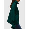 thumbnail image 4 of Suéter PRETTYGARDEN 2025 para Mujer Cuello Alto Ajuste Holgado Verde Oscuro L, 4 of 5