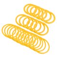 thumbnail image 1 of Unique Bargains 4cm 6mm 8.5cm Plastic Carnival Ringtoss Rings Game Hoop, Yellow 24 Pack, 1 of 5