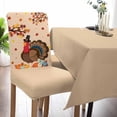 thumbnail image 5 of Dining Chair Covers Set of 6,Thanksgiving Turkey Maple Leaf Universal Stretch Kitchen Seat Covers Parsons Chair Protector Slipcover for Home Restaurant Party Decor,Farmhouse Pumpkin Chicken, 5 of 6