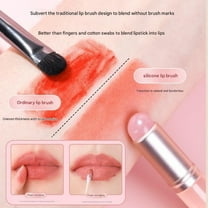 Portable Silicone Lip Brush Concealer Tool with Strap Mini Size