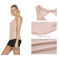 thumbnail image 3 of icyzone Yoga Tops Activewear Workout Clothes Open Back Fitness Racerback Tank Tops for Women, 3 of 8