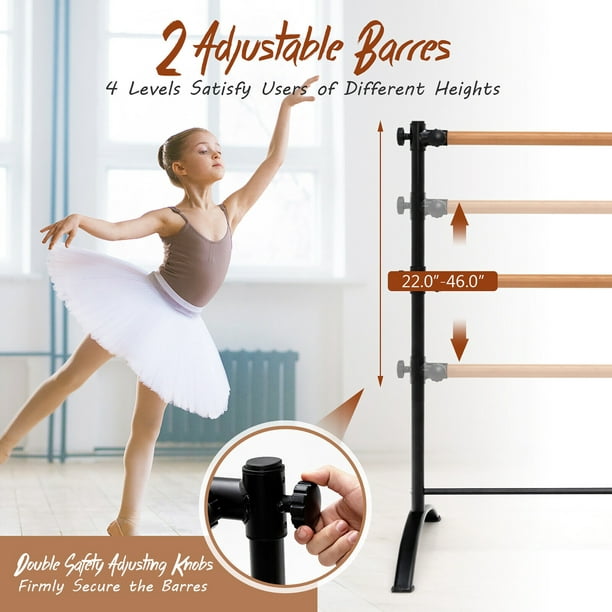 Ballet Barre Double Portable Freestanding Ballet Bar Heavy Duty Dancing  Stretching Ballet Barre Portable for Home Gym Fitness - China Ballet Barre  and Ballet Bar price