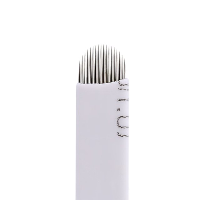 Accesorios de Microblading, 50 unids/set Hoja de Microblading, Accesorios de Maquillaje Accesorios Semiautomáticas Curvadas 18Accesorios para Bordado Manual Tattoo Pen Unbranded JM05935