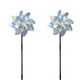 thumbnail image 1 of Toystoory Spinner de viento para espantar pájaros, 2 uds., exclusivo, repele pájaros y mejora el efecto de decoración del jardín, es obvio Jardín y Patio Plata, 1 of 6