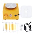 thumbnail image 2 of Mini Pottery Wheel, Mini Pottery Wheel Machine Rustproof Turntable Yellow Small Miniature Sculpting Wheel  For School Teaching, 2 of 8