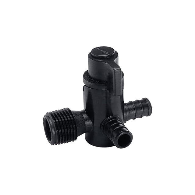 Válvula de derivación Ecopoly 31912 SW MPT de plástico prensado de 1/2 pulgada, paquete de 2