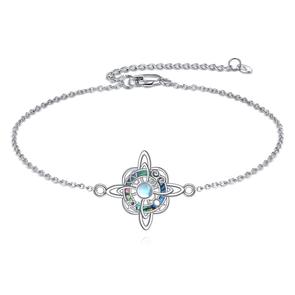 Witches Knot Bracelet 925 Sterling Silver Irish Jewelry Gift for Women Men