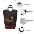 thumbnail image 4 of Lsque Elegant Rose Skull Laundry Basket, Laundry Hamper, Dirty Clothes Hamper for Laundry, Collapsible, Waterproof Laundry Baskets with Aluminum Handles for Laundry, Dorm, Family, 4 of 6
