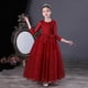 thumbnail image 3 of Vestido de princesa para niñas, de hilo hinchado, para otoño e invierno, de manga larga, estilo infantil, vestido de disfraz, 3 of 5