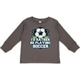 thumbnail image 3 of Inktastic I'd Rather Be Playing Soccer Boys or Girls Long Sleeve Toddler T-Shirt, 3 of 5