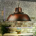 thumbnail image 6 of Iron Rust Color 110V Industrial Pendant Light With a lighting Area of about 107.64-161.46ft² 12.99*13.78in, 6 of 17
