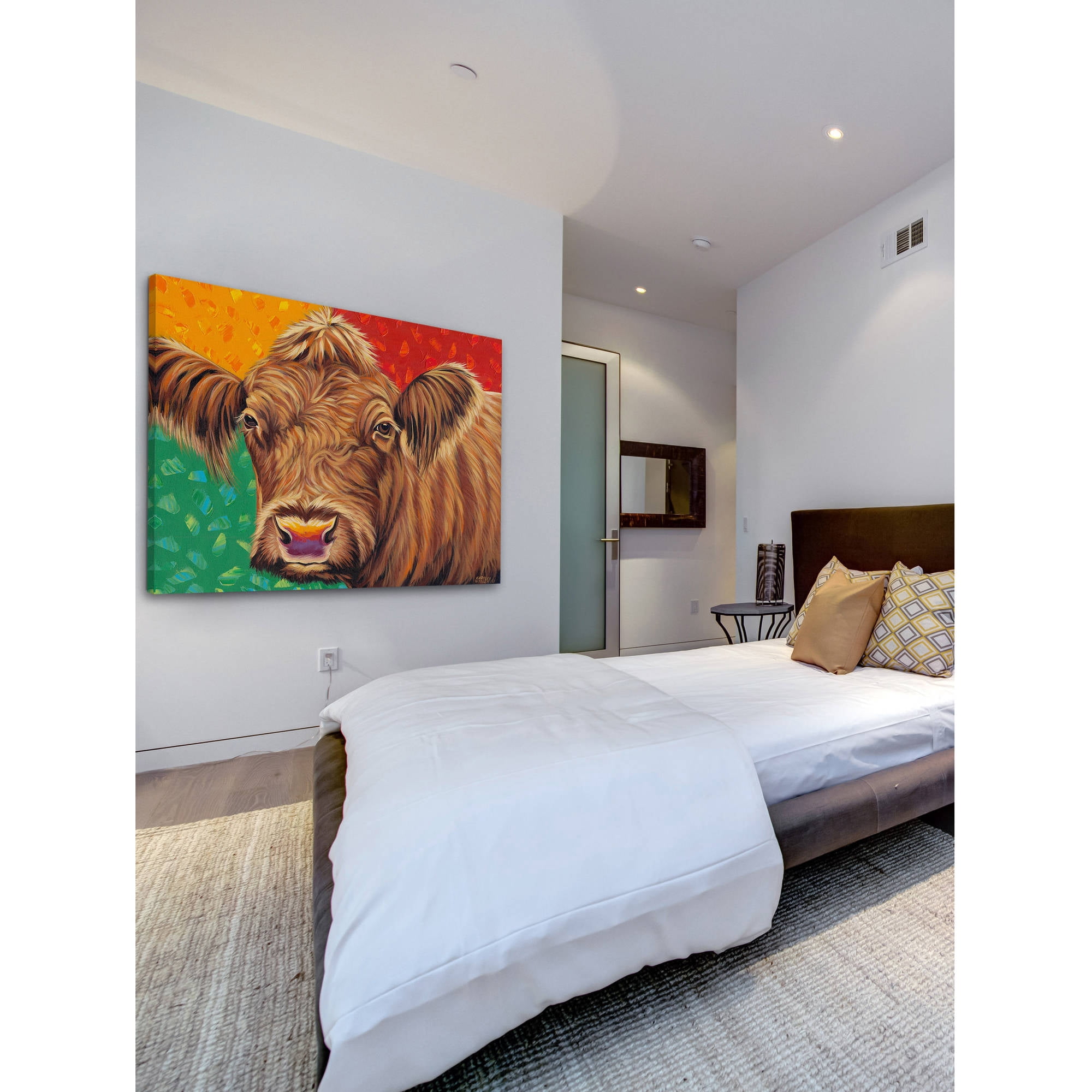 Marmont Hill "Country Cow II" Painting Print on Wrapped Canvas