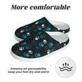 thumbnail image 6 of Balery Animal Footprints Pattern Women's Fuzzy Memory Foam Slippers Fluffy Winter House Shoes Indoor and Outdoor-46/47, 6 of 7