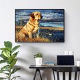 thumbnail image 3 of Pintura al óleo de perro por números, lienzo acrílico artesanal pintado a mano (WH-1228) Likrtyny Oficina Multiescena Multifunción, 3 of 9